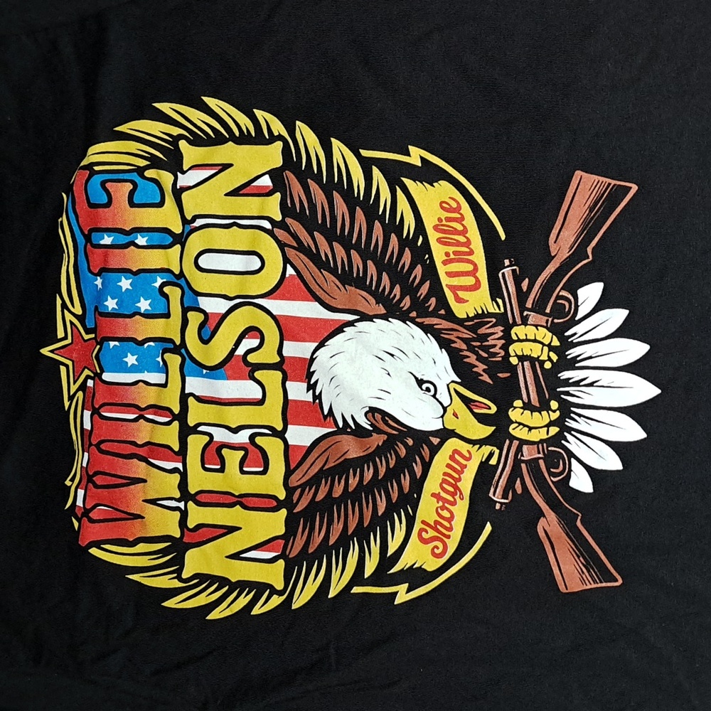 Willie Nelson Outlaw Feastval TShirt Mens Medium 10th Anniversary Concert Tour